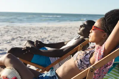 Couple at Diani Beach